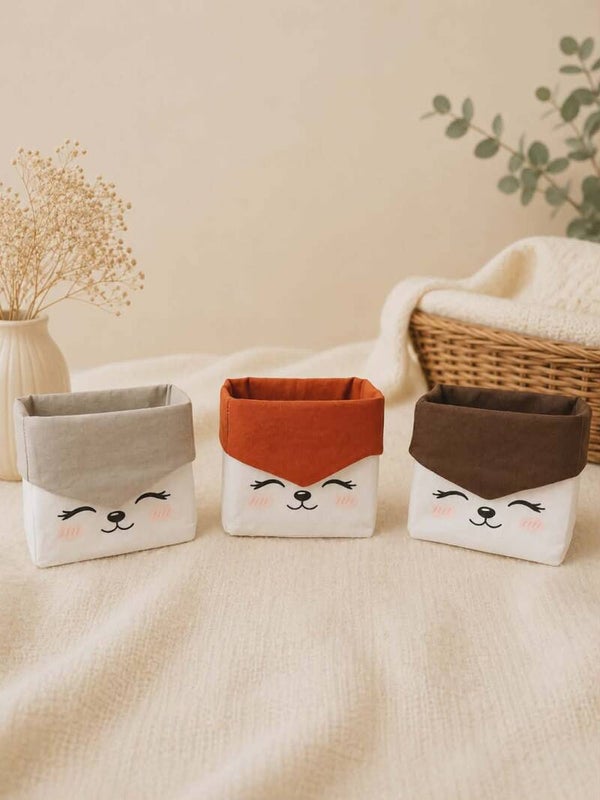 Panière thermocollée – Collection M&V 🦊🐺🐻