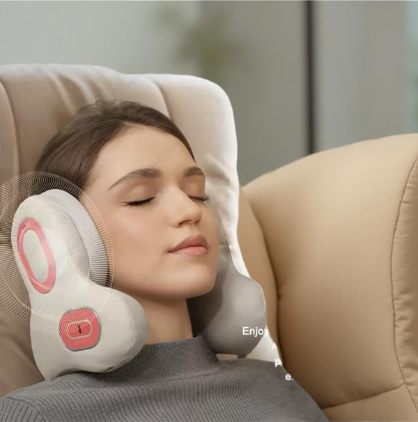 ZenNeck™ - Coussin de Massage Chauffant pour Nuque & Dos | Anti-Fatigue