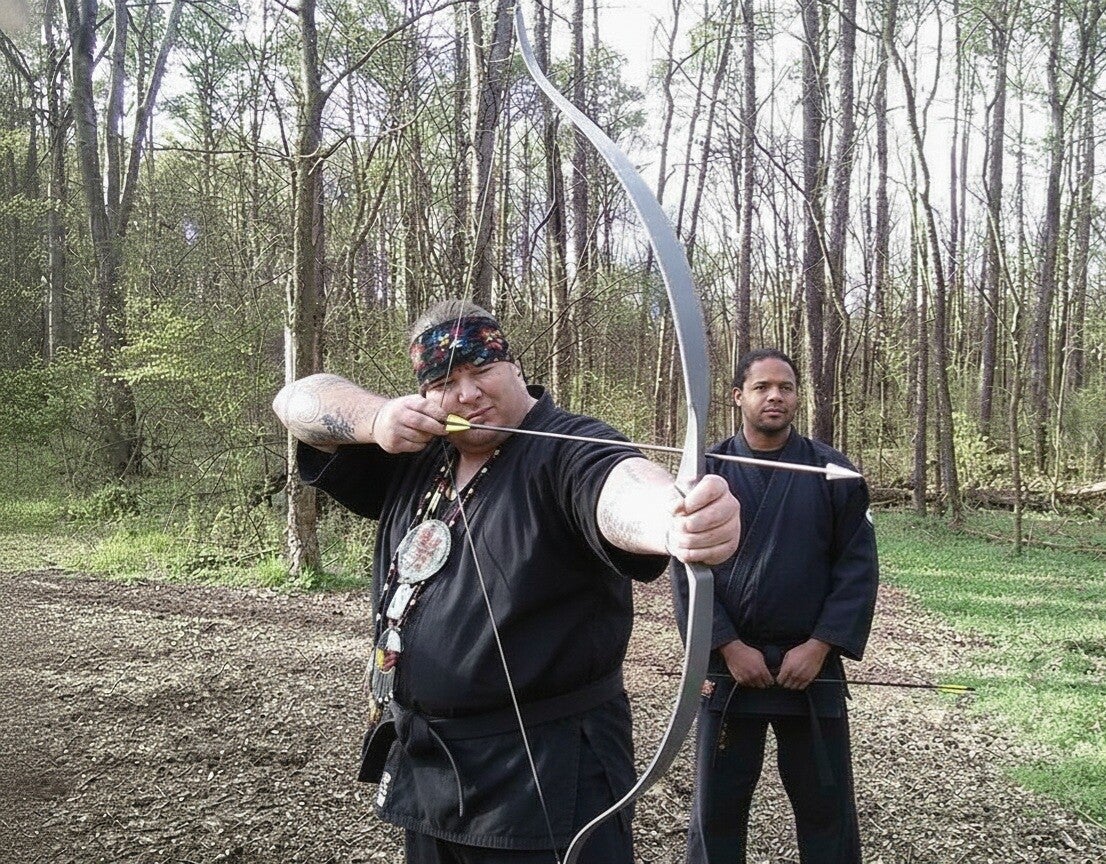 Black Scorpion Ninjutsu Society Students practicing archery 