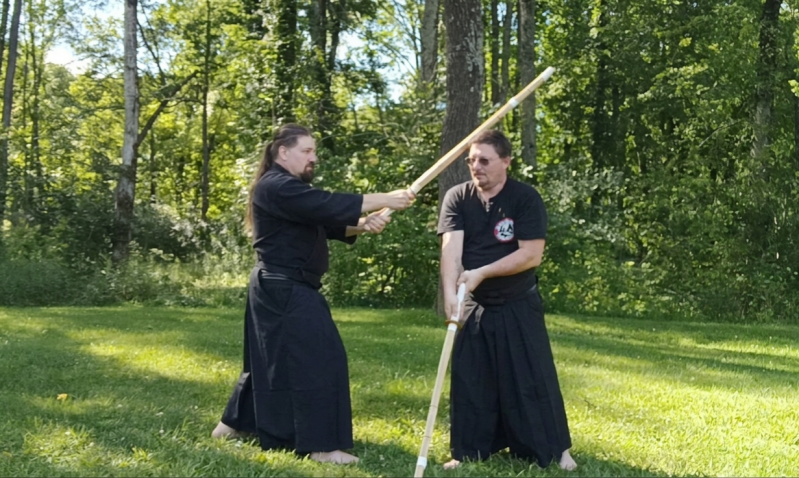 Ninja Bob Calvert, Teaching a student Martial Arts in Glasgow Kentucky 