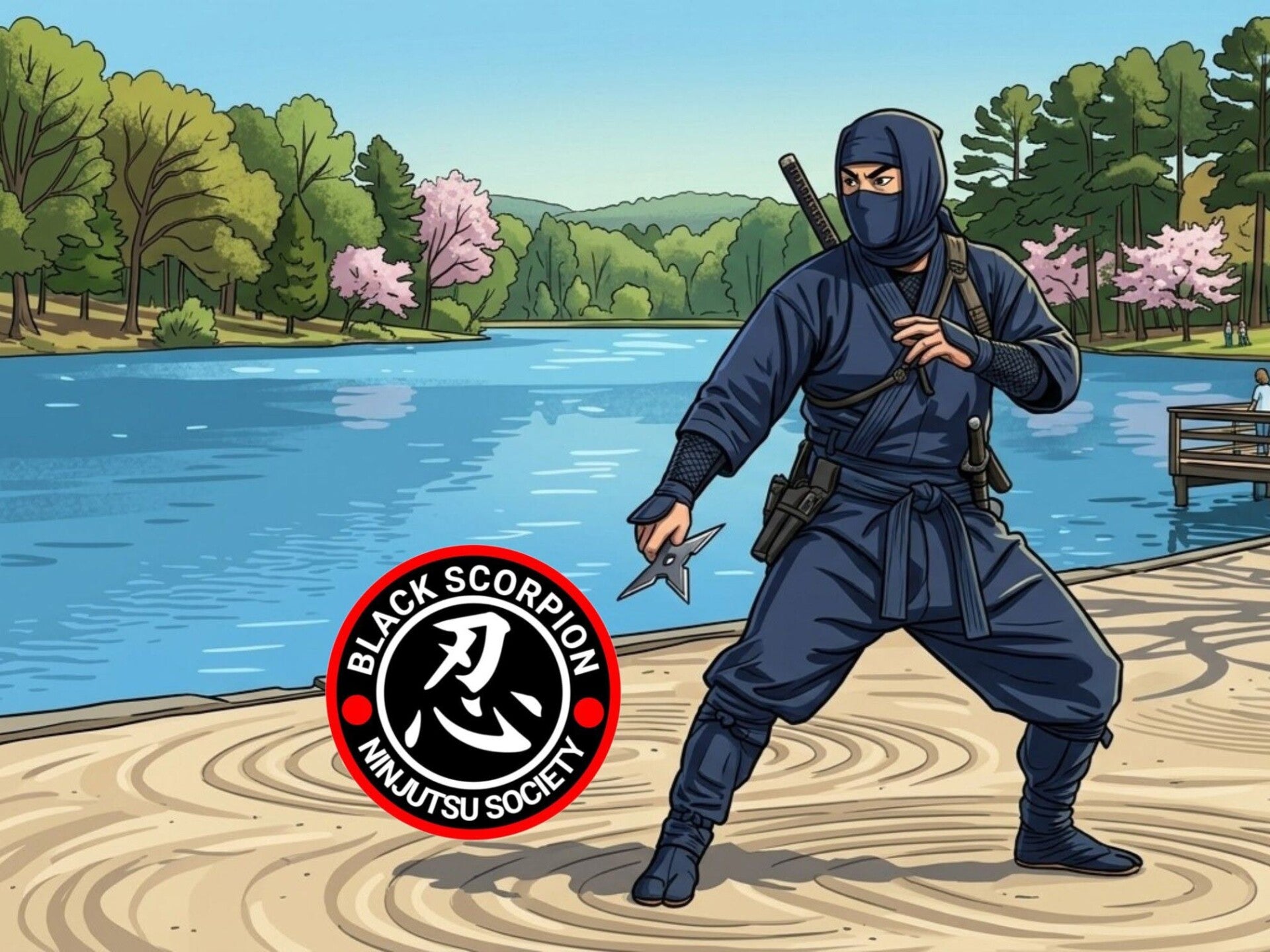 Cedar Hill Park in Madison Tennessee- Martial Arts Training by the Lake