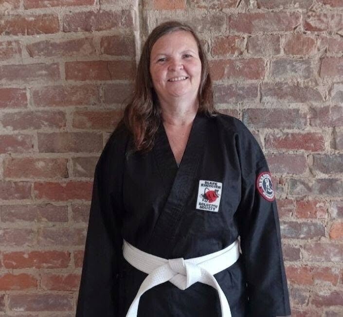 A female member of the Black SCorpion Ninjutsu Society - Horse Cave, Kentucky