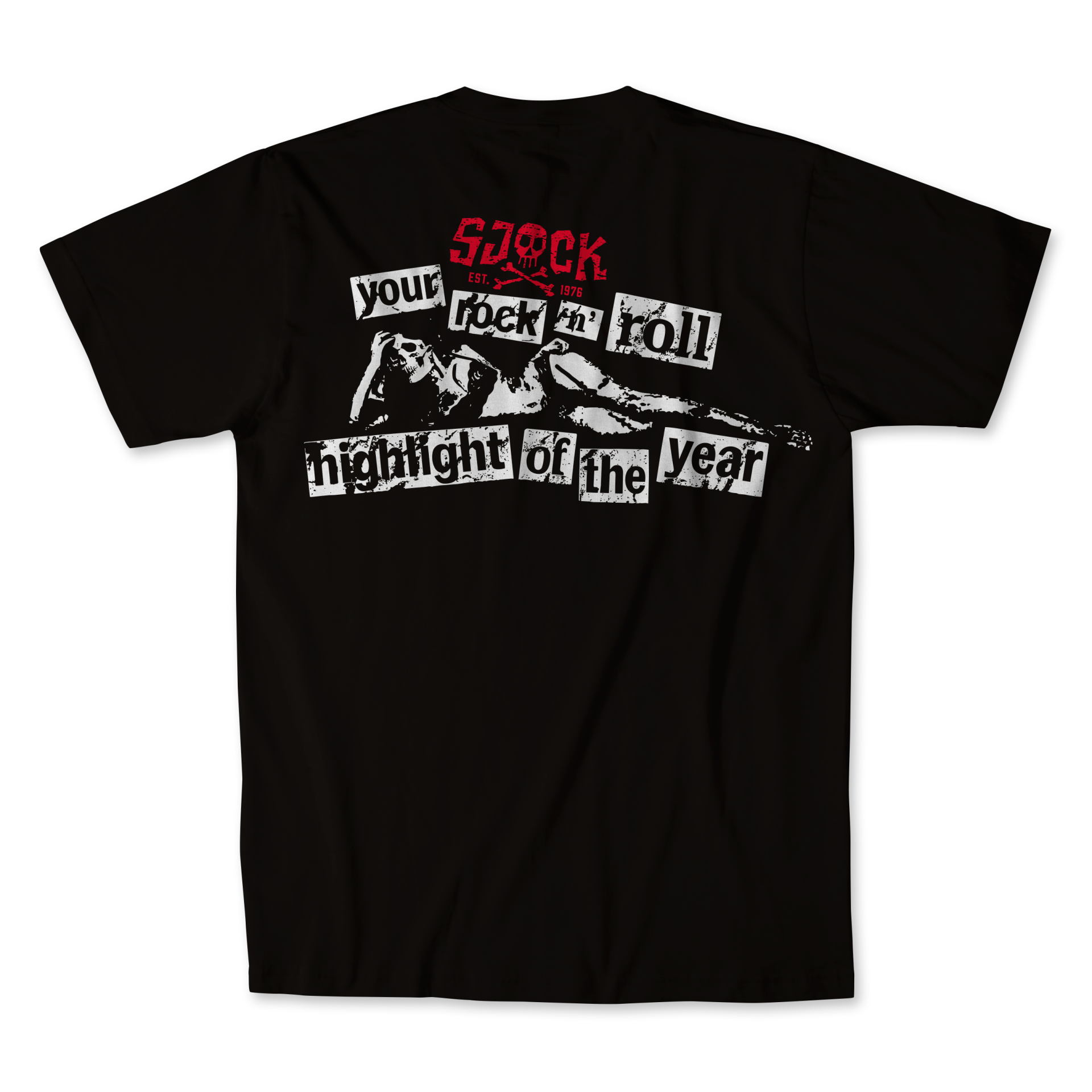 SJOCK PATCH TEE BLACK