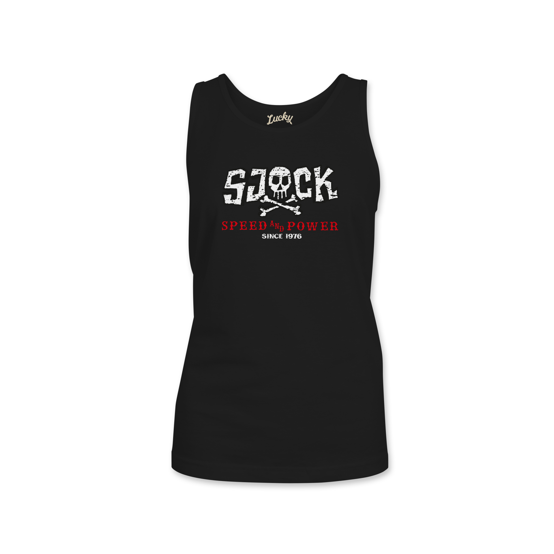 SJOCK SPEED AND POWER LADIES TANKTOP BLACK