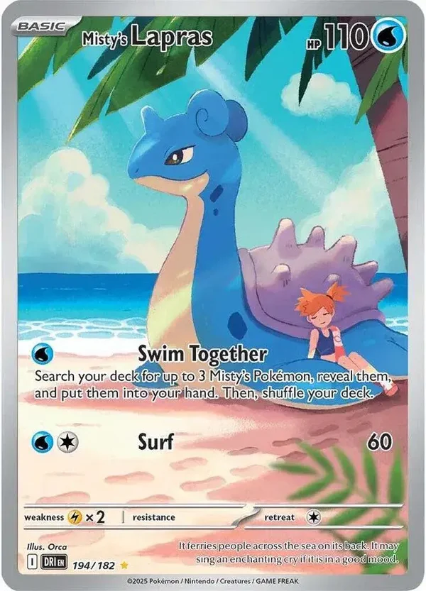 Misty's Lapras Destined Rivals Illustration Rare • 194/182