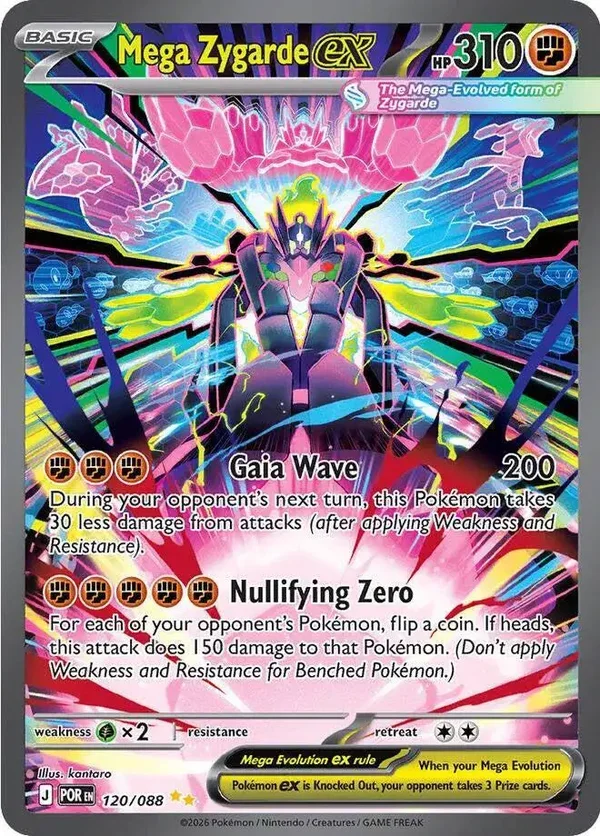 Mega Zygarde ex Perfect Order Special Illustration Rare • 120/088