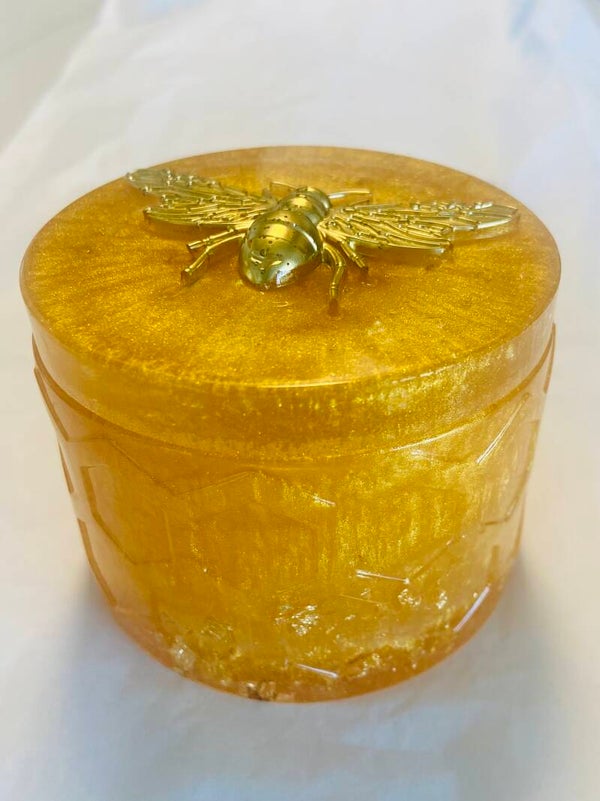 BEE SMALL JAR WITH LID CONTAINER