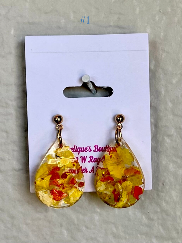Handmade Resin Earrings