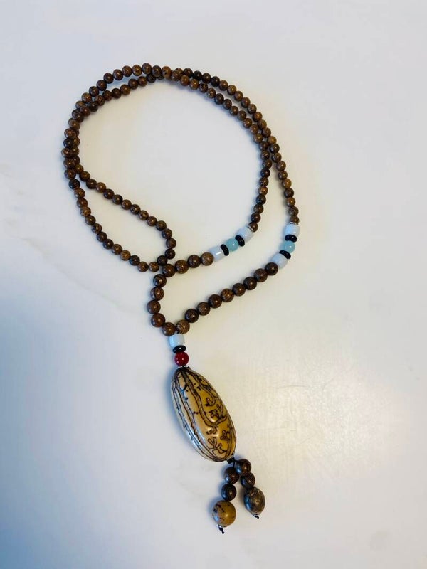 Boho Wooden Beaded Necklace