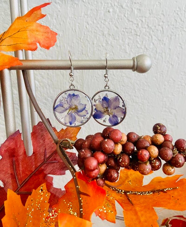 Pressed Flower Earrings
