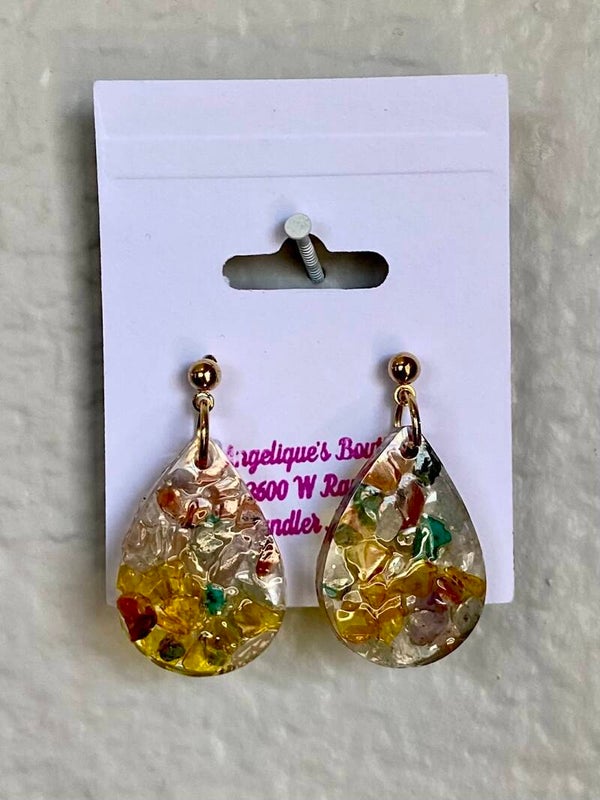 Handmade resin earrings