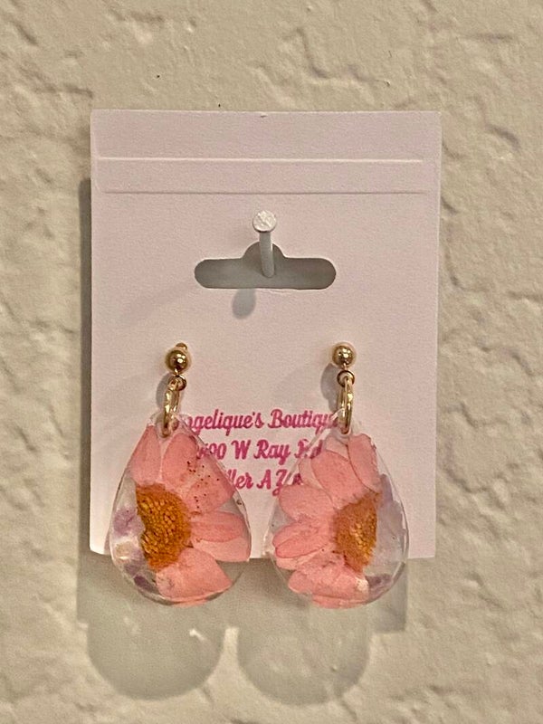 Handmade resin earrings
