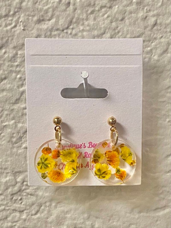 Handmade resin earrings