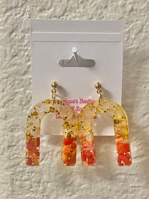 Handmade resin earrings