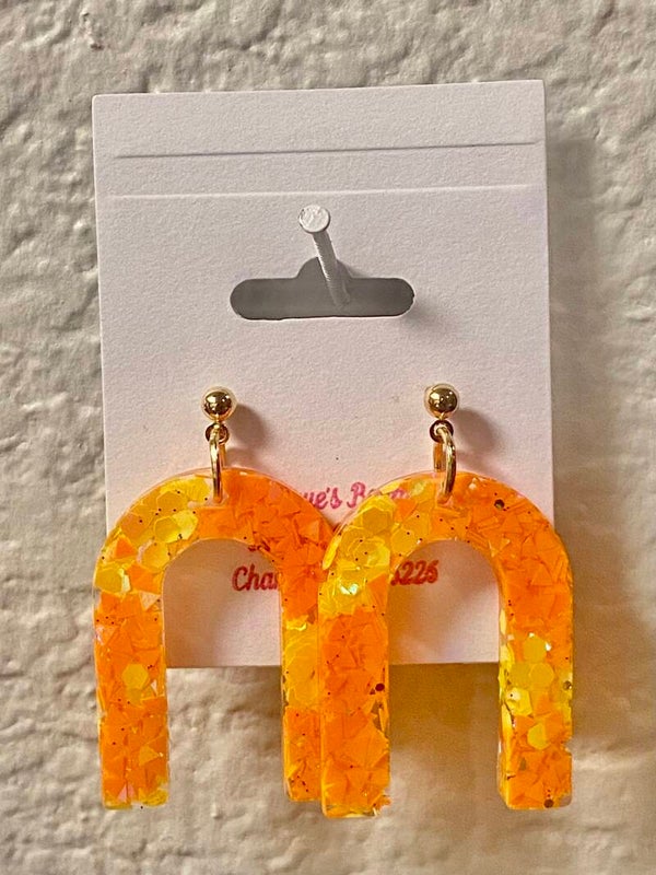 Handmade resin earrings