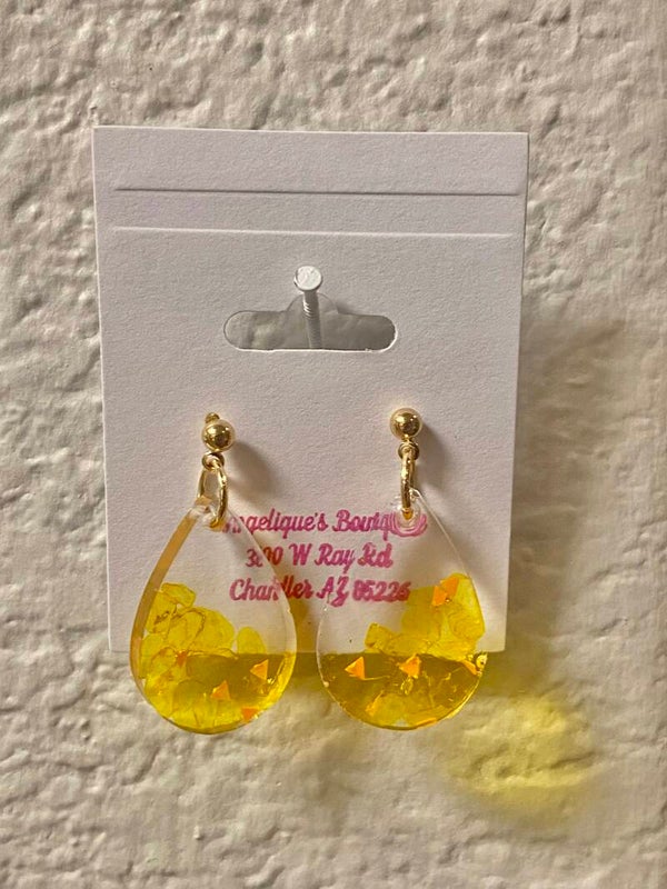 Handmade resin earrings