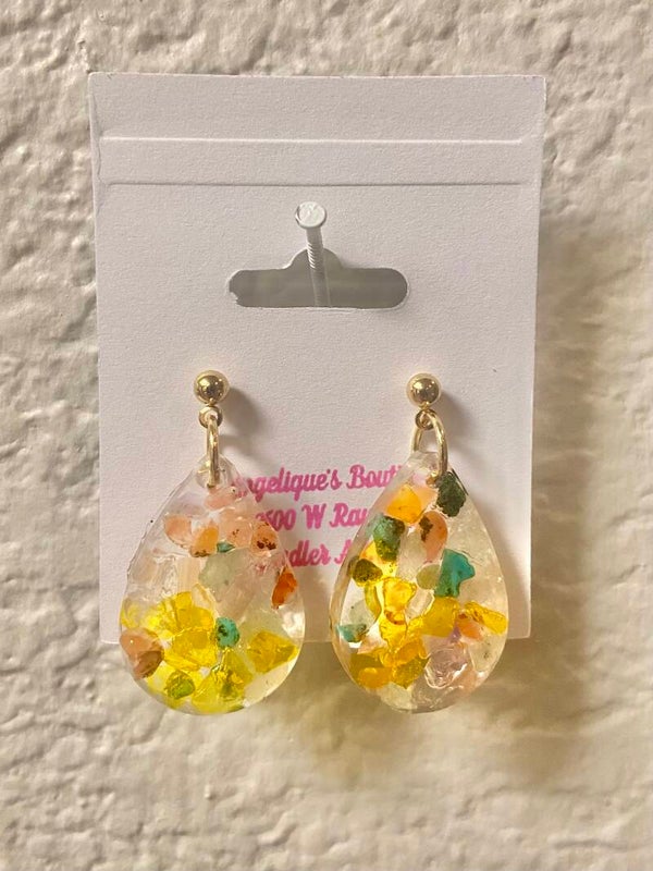 Handmade resin earrings