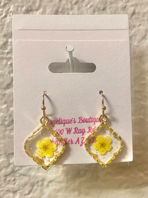 Handmade resin earrings