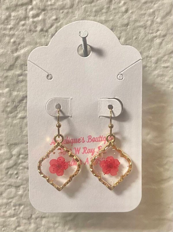 Handmade resin earrings