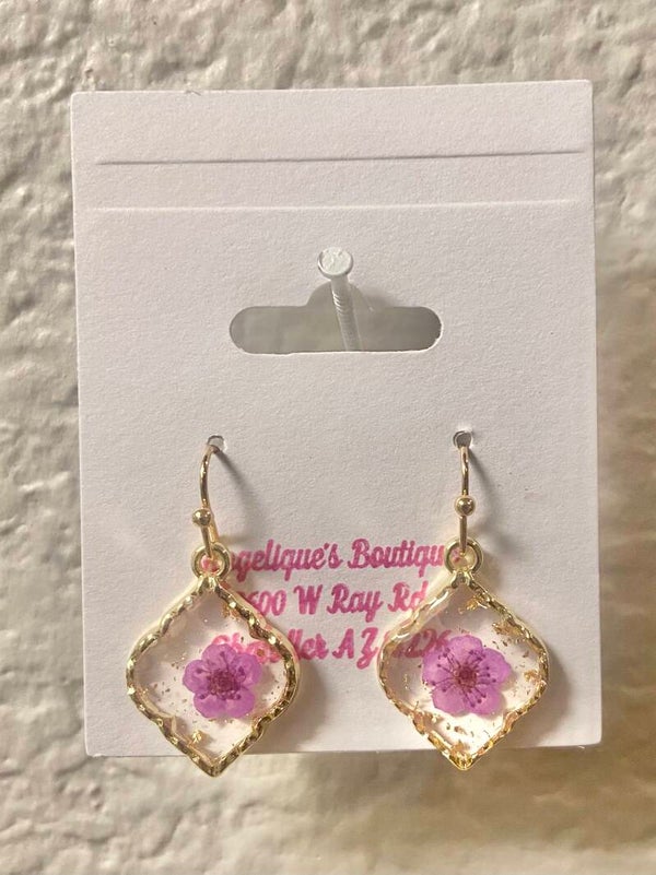 Handmade resin earrings
