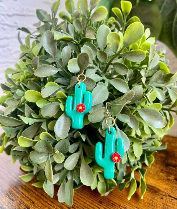 Handmade polymer clay earrings