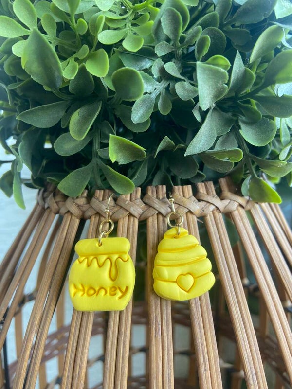 Handmade polymer clay earrings