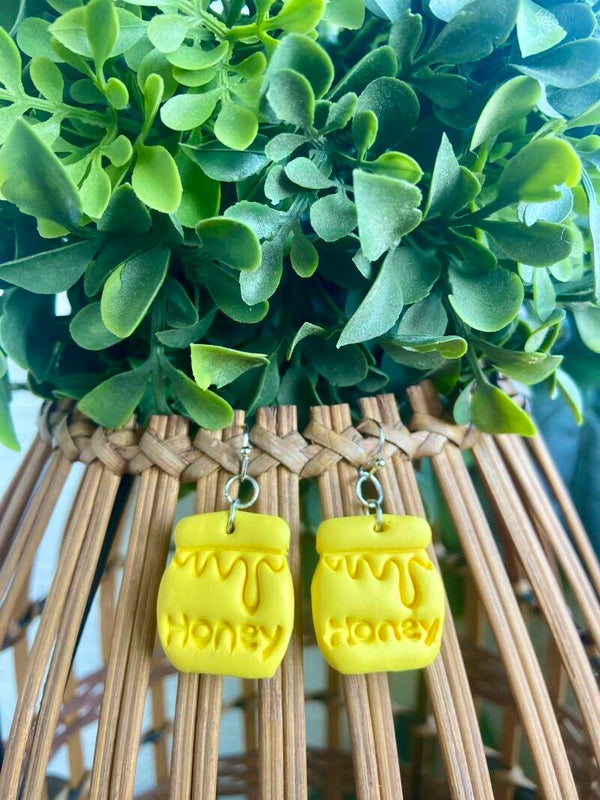 Handmade polymer clay earrings