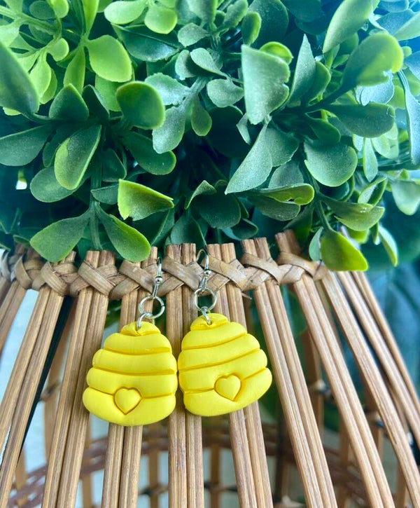 Handmade polymer clay earrings
