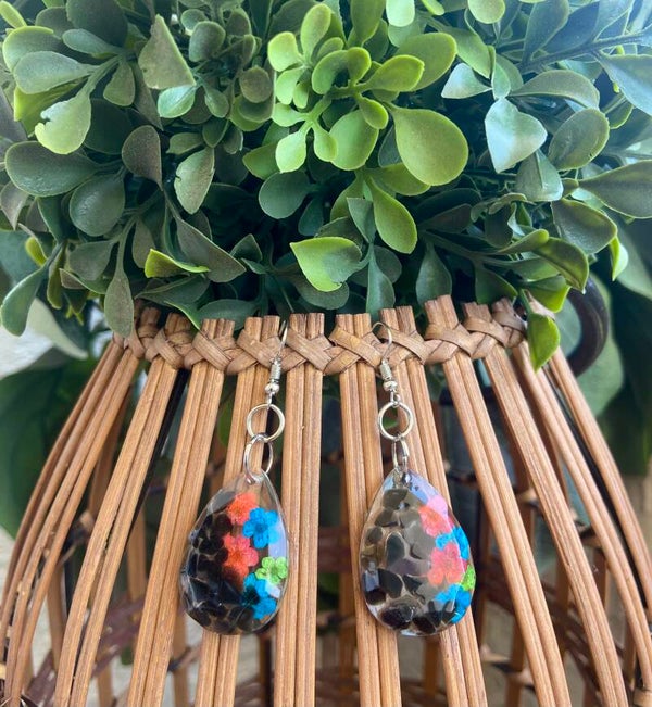 Handmade resin earrings