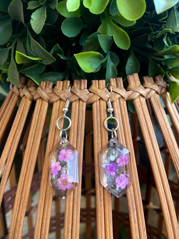 Handmade resin earrings