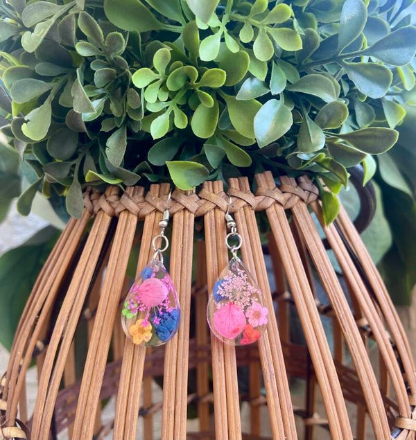 Handmade resin earrings