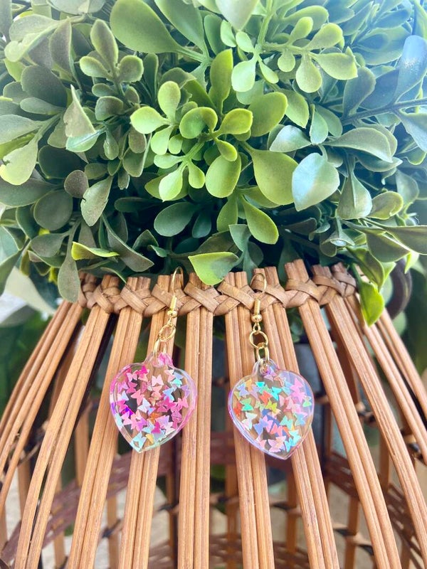 Handmade resin earrings