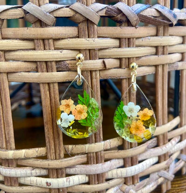 Handmade resin earrings
