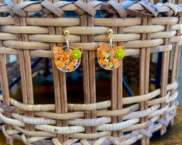 Handmade resin earrings