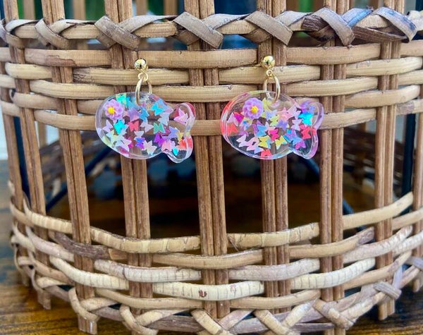 Handmade resin earrings