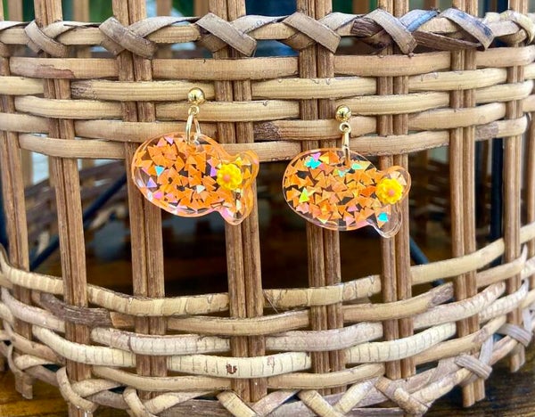 Handmade resin earrings