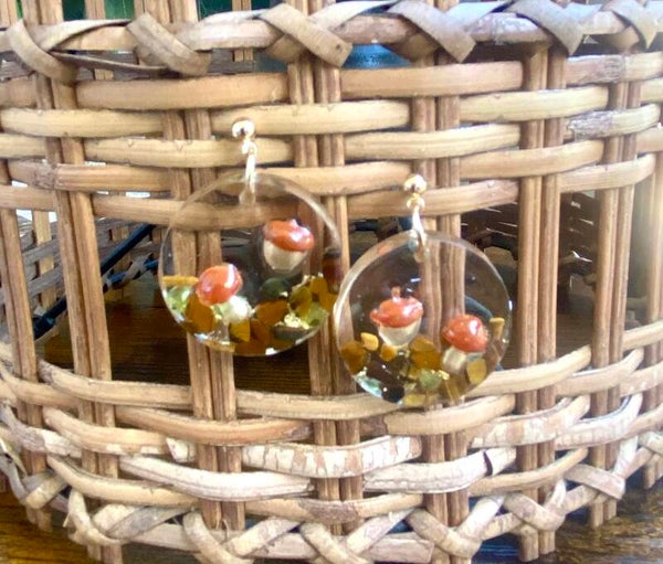 Handmade resin earrings
