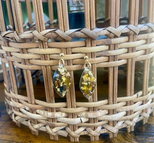 Handmade resin earrings
