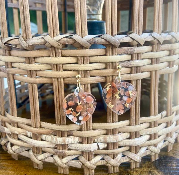 Handmade resin earrings