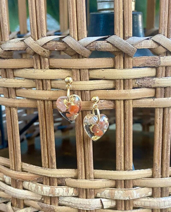 Handmade resin earrings