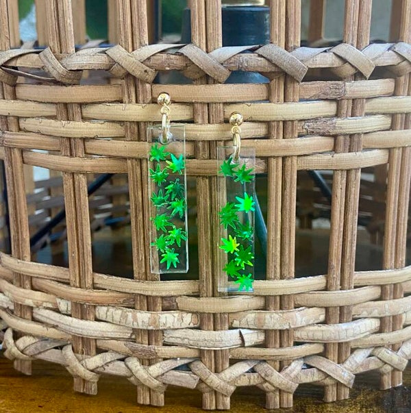 Handmade resin earrings
