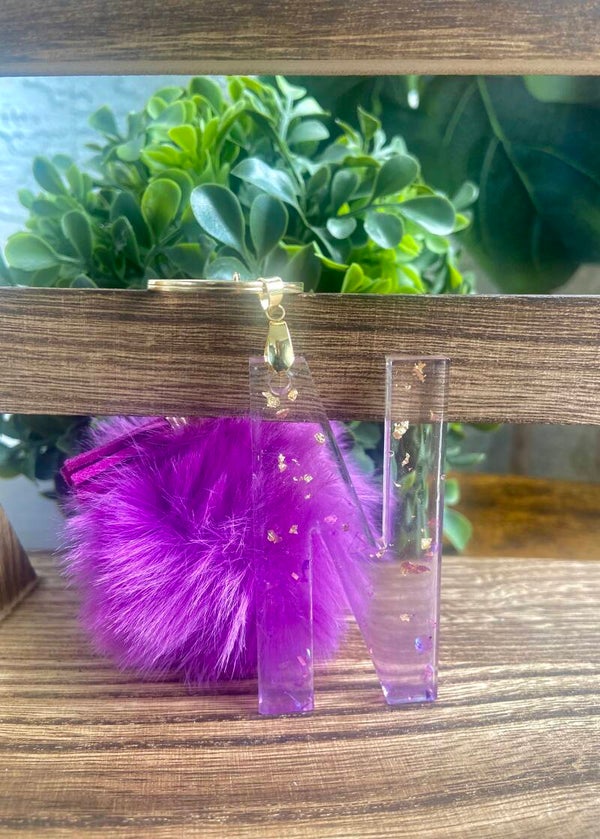 Handmade resin keychain