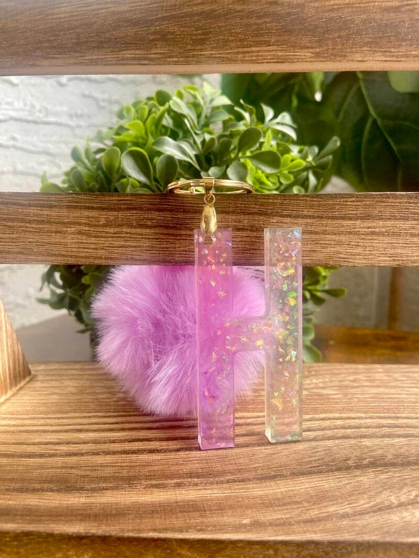 Handmade resin keychain