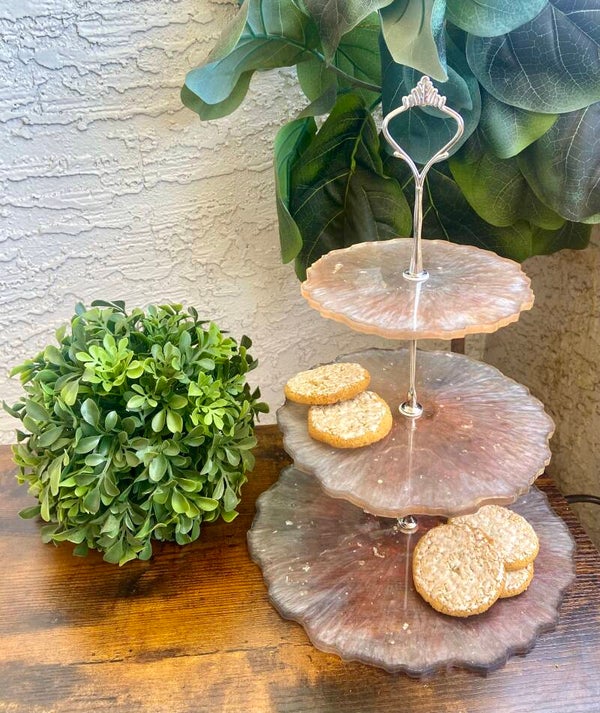 Handmade resin cupcake Stand