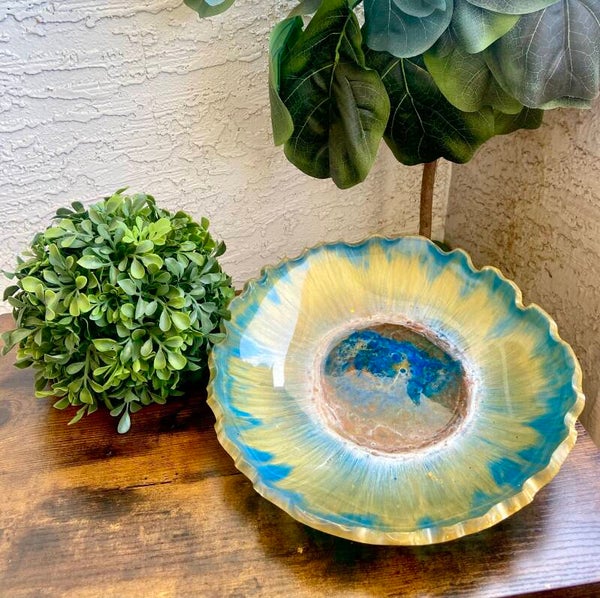 Handmade resin bowl