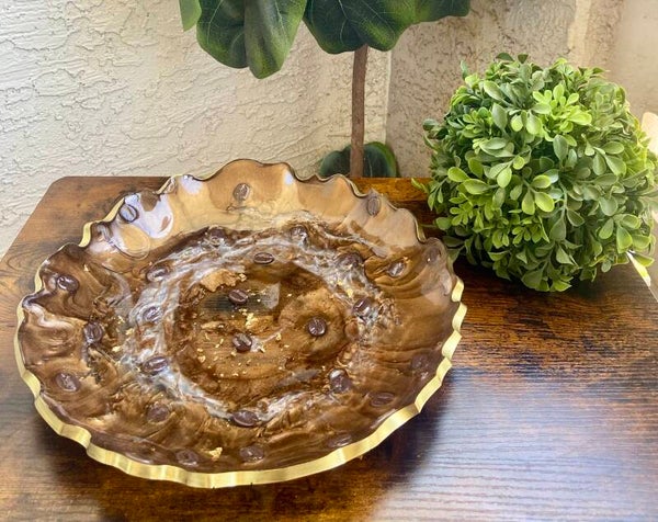 Handmade resin bowl