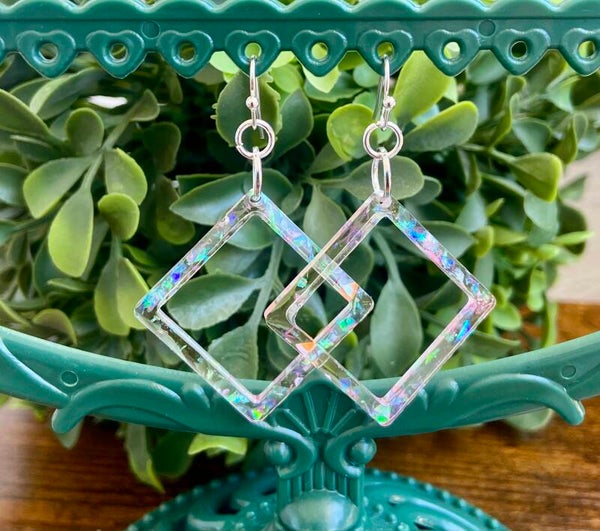 Handmade resin earrings