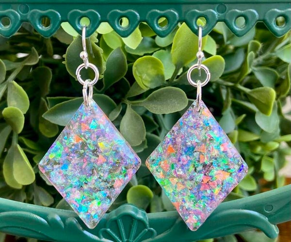 Handmade resin earrings