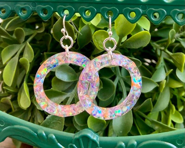 Handmade resin earrings