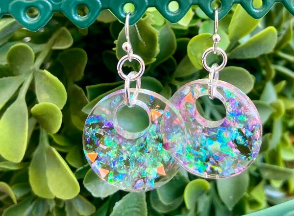 Handmade resin earrings